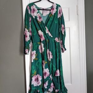 Anthropologie Tracy Reese Floral Dress XL